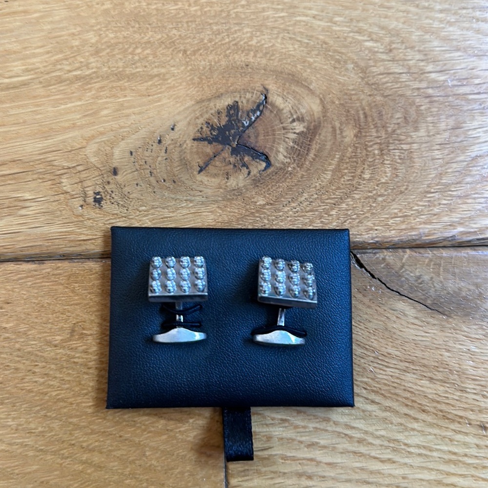 Eton cuff link (skulls) silver